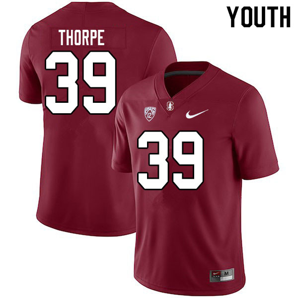 Youth #39 Alexander Thorpe Stanford Cardinal College Football Jerseys Sale-Cardinal - Click Image to Close